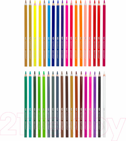 Изображение товара Набор акварельных карандашей Brauberg Premium Aquarelle / 181933 (36цв)
