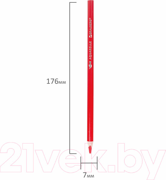 Изображение товара Набор акварельных карандашей Brauberg Premium Aquarelle / 181933 (36цв)