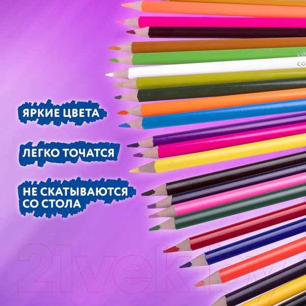 Изображение товара Набор цветных карандашей Brauberg Premium / 181934 (36цв)