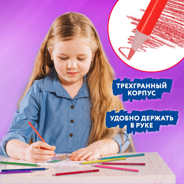 Изображение товара Набор цветных карандашей Brauberg Premium / 181934 (36цв)