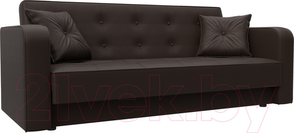 Изображение товара Диван Лига Диванов Тур книжка / 121788 (экокожа коричневый)