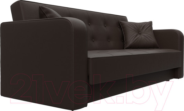 Изображение товара Диван Лига Диванов Тур книжка / 121788 (экокожа коричневый)