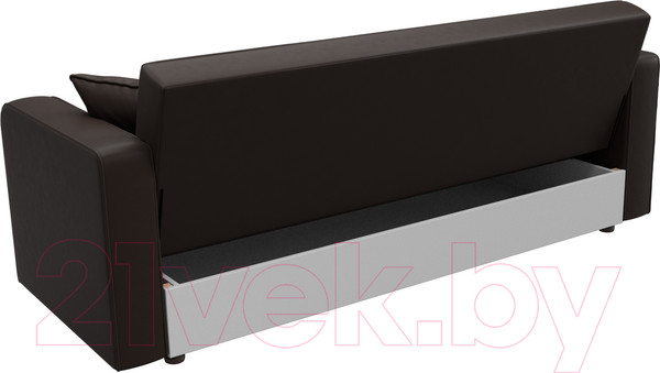 Изображение товара Диван Лига Диванов Тур книжка / 121788 (экокожа коричневый)