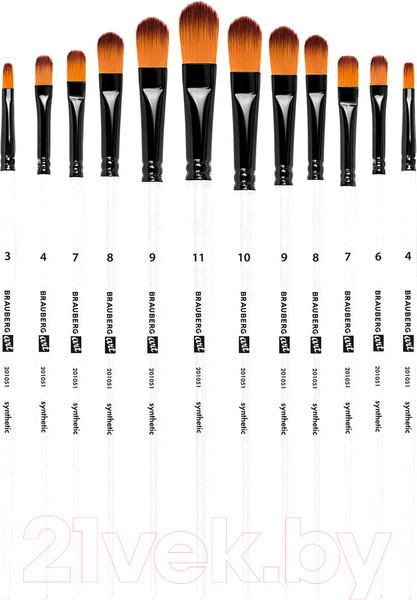 Изображение товара Набор кистей Brauberg Art Debut / 201051 (12шт)