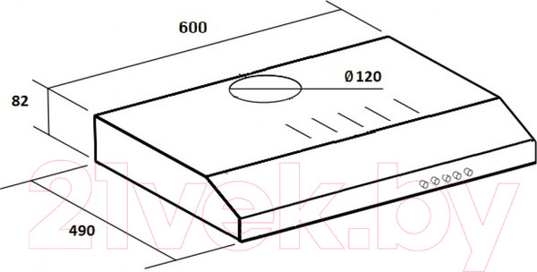 Изображение товара Вытяжка плоская Schtoff C1-T600 BK