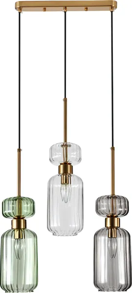 Изображение товара Люстра ESCADA 1141/3S (прозрачный/зеленый/дым)