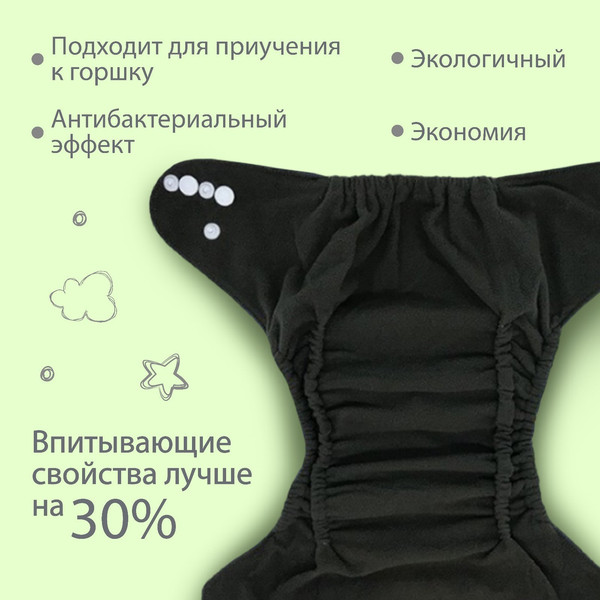 Изображение товара Подгузник многоразовый Крошка Я Кораблики / 9050629