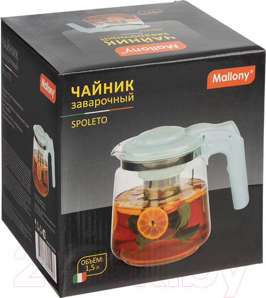 Изображение товара Заварочный чайник Mallony Spoleto / 910129 (голубой)