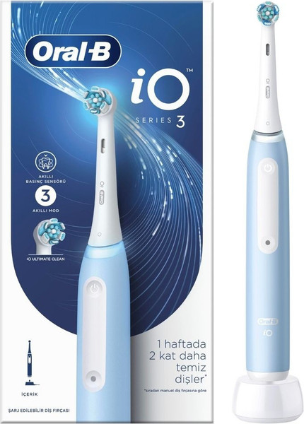 Изображение товара Электрическая зубная щетка Oral-B iO3 (ледяной синий)