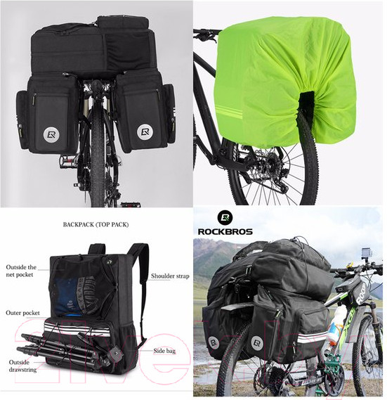 Изображение товара Сумка велосипедная RockBros A8BK (черный)
