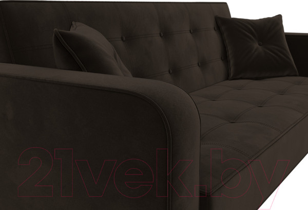 Изображение товара Диван Лига Диванов Тур книжка / 121784 (микровельвет коричневый)