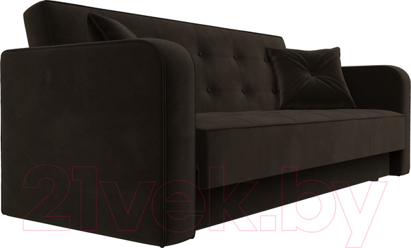 Изображение товара Диван Лига Диванов Тур книжка / 121784 (микровельвет коричневый)