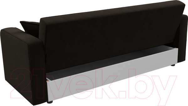 Изображение товара Диван Лига Диванов Тур книжка / 121784 (микровельвет коричневый)