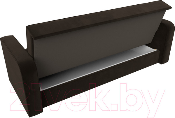 Изображение товара Диван Лига Диванов Тур книжка / 121784 (микровельвет коричневый)