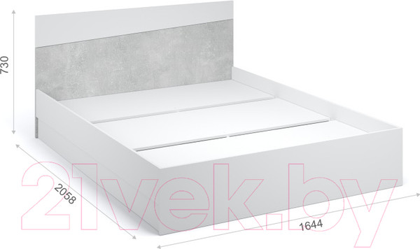 Изображение товара Комплект мебели для спальни Империал Антария 3 (белый/ателье)