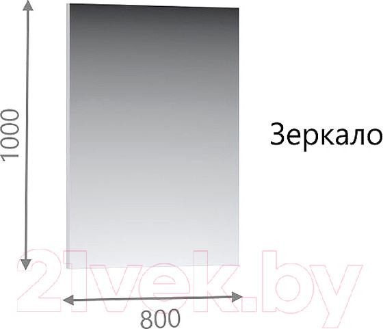 Изображение товара Зеркало Империал Лацио 80 (белое дерево)