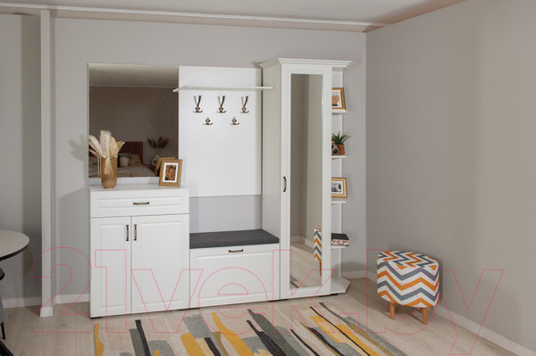 Изображение товара Зеркало Империал Лацио 80 (белое дерево)