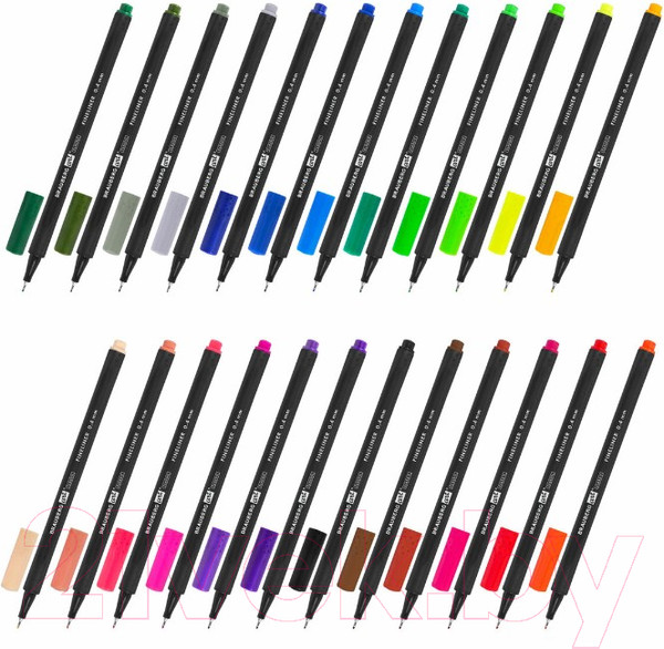 Изображение товара Набор капиллярных ручек Brauberg Art Classic / 144148 (24шт)