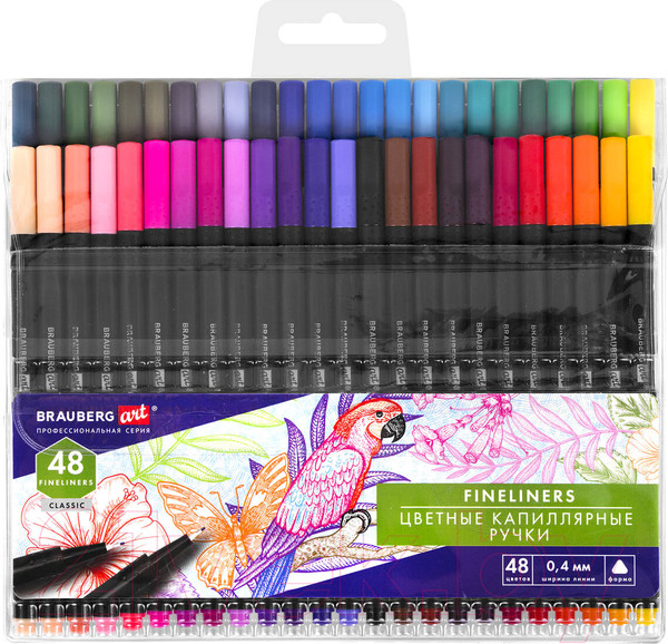 Изображение товара Набор капиллярных ручек Brauberg Art Classic / 144149 (48шт)