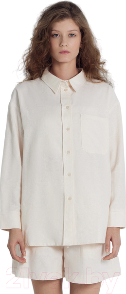 Изображение товара Рубашка Mark Formelle 122955-1/1 (р.170-84-90, молочные цветы жаккард)