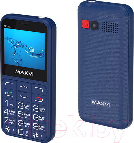 Изображение товара Мобильный телефон Maxvi B231ds (синий)