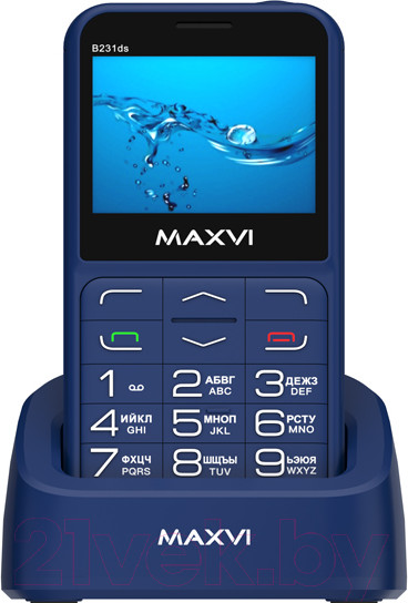 Изображение товара Мобильный телефон Maxvi B231ds (синий)