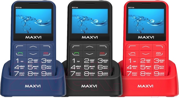 Изображение товара Мобильный телефон Maxvi B231ds (красный)