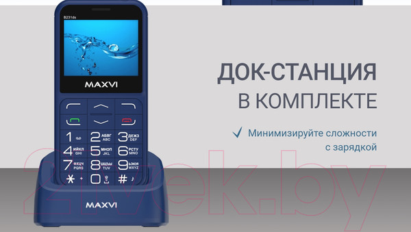 Изображение товара Мобильный телефон Maxvi B231ds (красный)