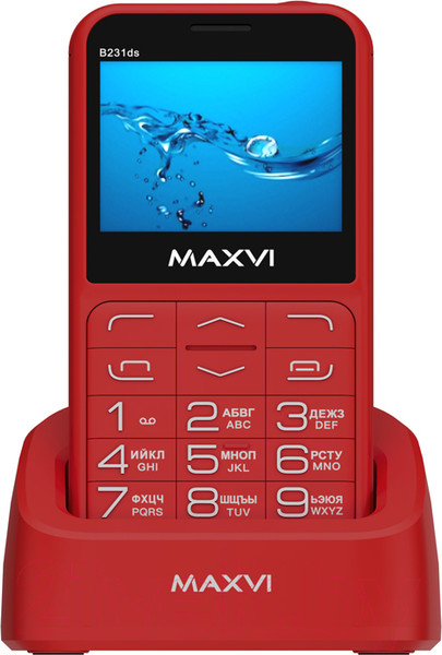 Изображение товара Мобильный телефон Maxvi B231ds (красный)