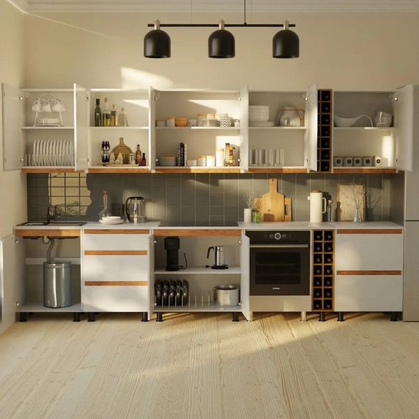 Изображение товара Шкаф навесной для кухни Dipriz Д.73066.2 (белый)