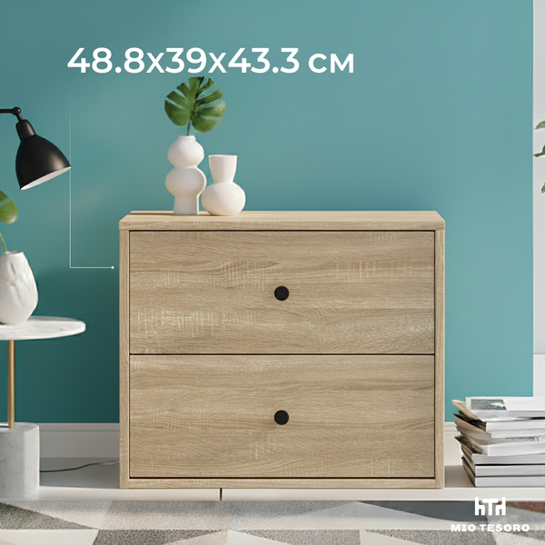 Изображение товара Прикроватная тумба Mio Tesoro Мини 2 ящика 2.07.03.050.3 (сонома)