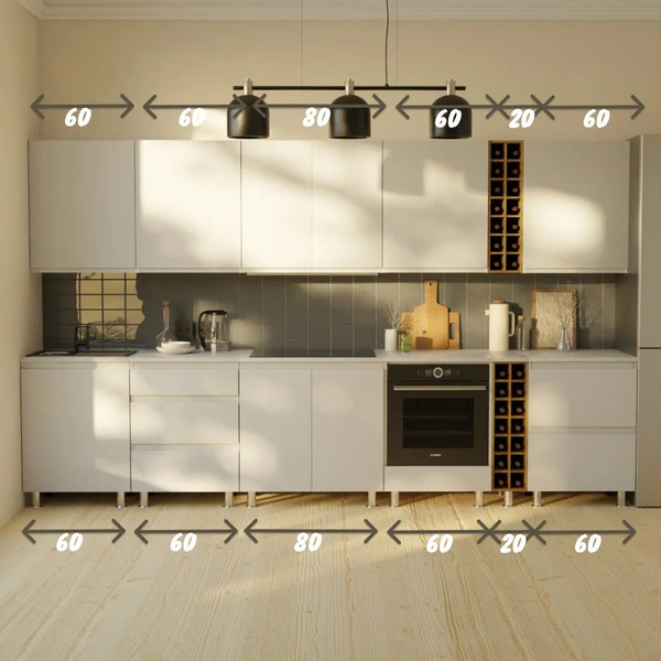 Изображение товара Шкаф-стол кухонный Dipriz Д.70092.1 (белый)