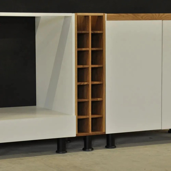 Изображение товара Шкаф-стол кухонный Dipriz Д.70084.1 (дуб/черные ножки)