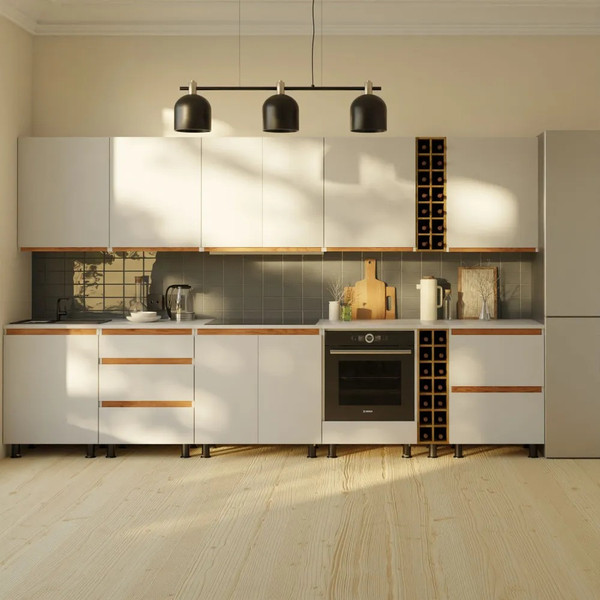 Изображение товара Шкаф-стол кухонный Dipriz Д.70084.1 (дуб/черные ножки)