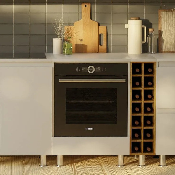 Изображение товара Шкаф под духовку Dipriz Д.70086.2 (белый/хром)