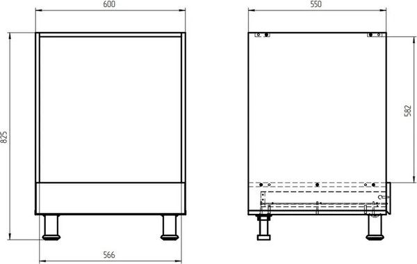 Изображение товара Шкаф под духовку Dipriz Д.70086.2 (белый/хром)