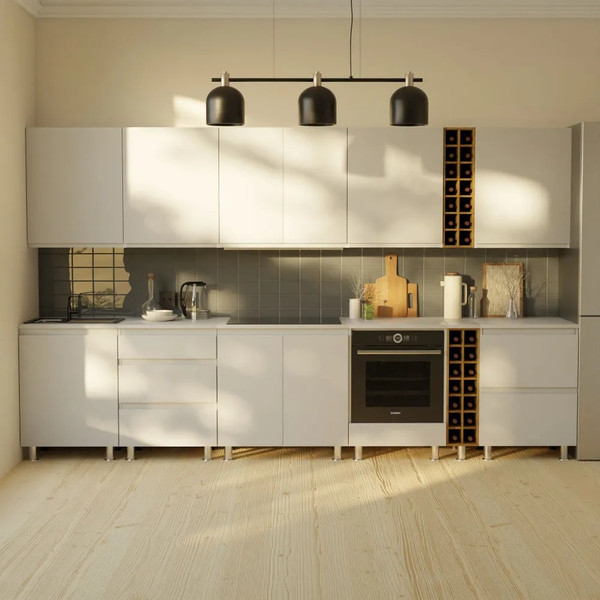 Изображение товара Шкаф под духовку Dipriz Д.70086.2 (белый/хром)