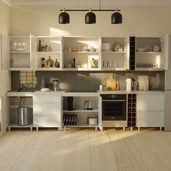 Изображение товара Шкаф под духовку Dipriz Д.70086.2 (белый/хром)