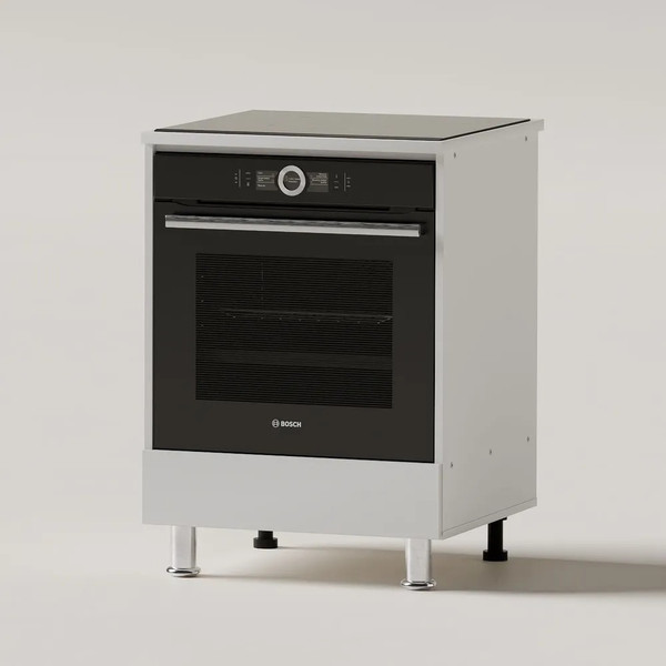 Изображение товара Шкаф под духовку Dipriz Д.70086.1 (белый/хром)