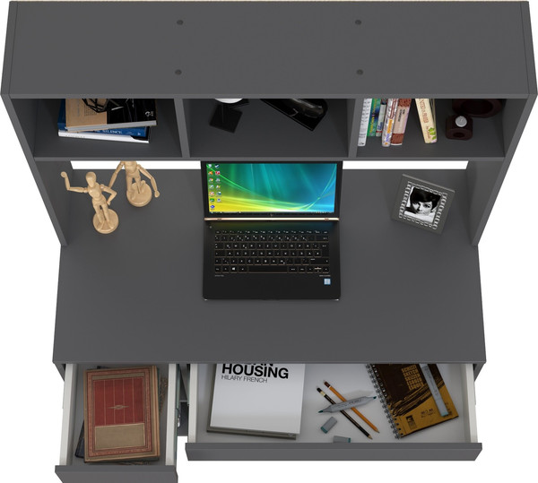 Изображение товара Письменный стол Mobi Комфорт 12.77 F (темно-серый U2601)