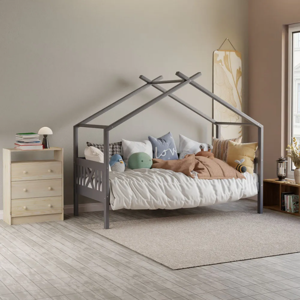 Изображение товара Кровать-тахта детская Dipriz Juletta 90x200 / Д.80039.2 (серый)