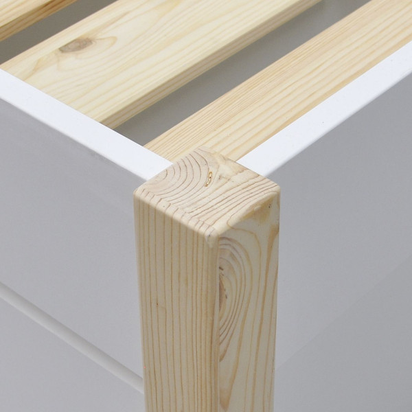 Изображение товара Кровать-тахта детская Dipriz Ами 80x160 / Д.7554.1 (сосна, белый/прозрачный лак)