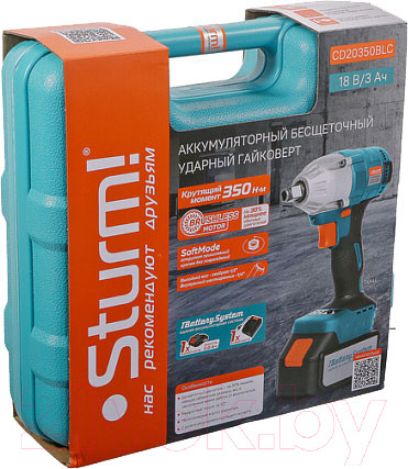 Изображение товара Аккумуляторный гайковерт Sturm! CD20350BLC