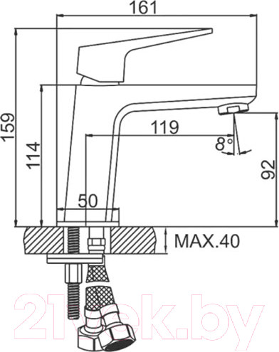 Изображение товара Смеситель Ledeme L1081