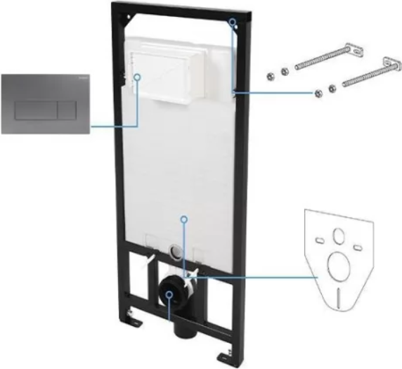 Изображение товара Инсталляция для унитаза Deante CST X50F