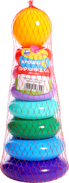 Изображение товара Развивающий игровой набор Соломон Пирамидка 7 колец с кругом / 10547325