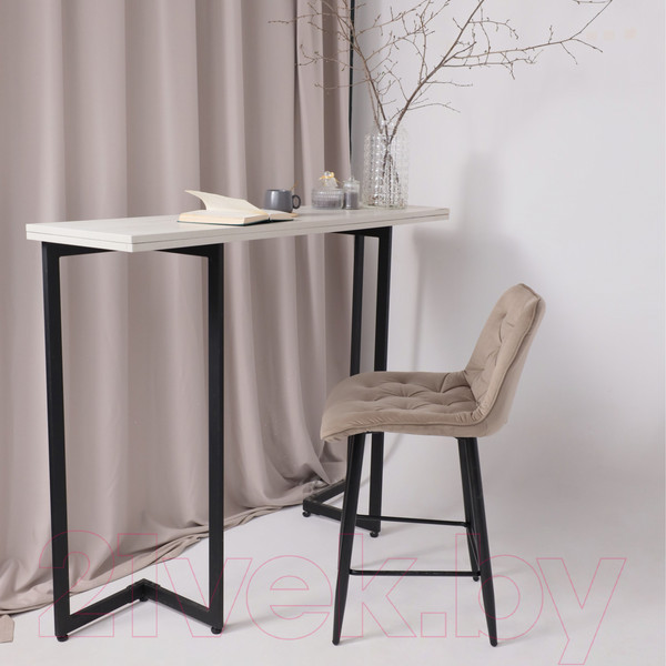 Изображение товара Стул барный AksHome Vito (бежевый велюр HLR-08/черный)