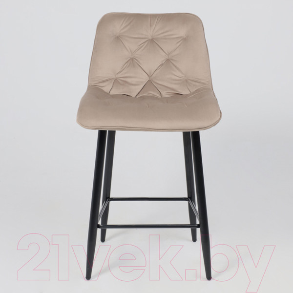 Изображение товара Стул барный AksHome Vito (бежевый велюр HLR-08/черный)