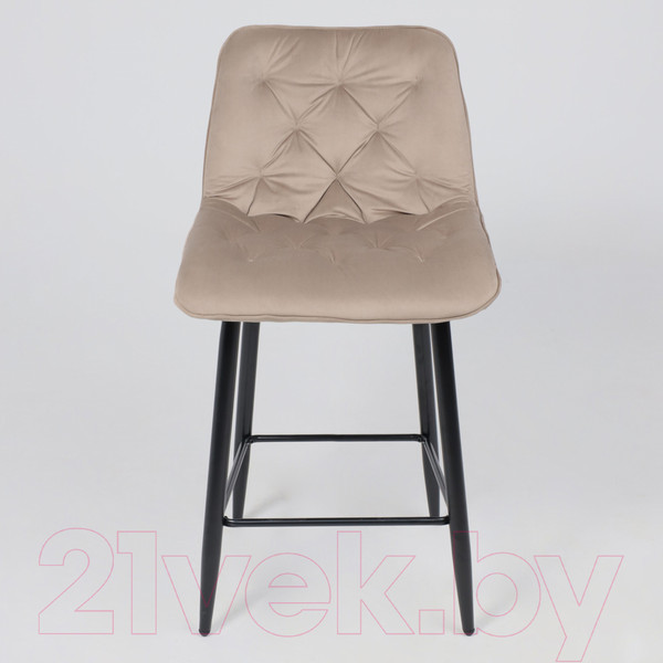 Изображение товара Стул барный AksHome Vito (бежевый велюр HLR-08/черный)