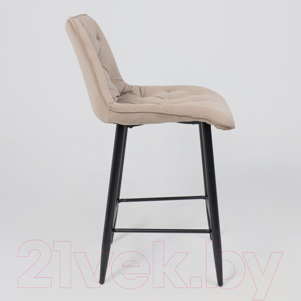 Изображение товара Стул барный AksHome Vito (бежевый велюр HLR-08/черный)